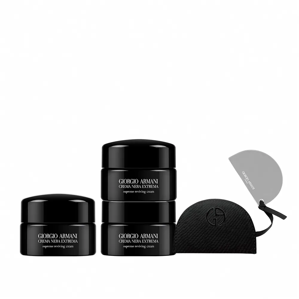 【ARMANI 亞曼尼】官方直營 買1送2 黑曜岩新生奇蹟乳霜(GA/黑霜/買15ml