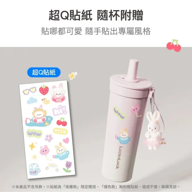 【LocknLock 樂扣樂扣】官方直營 嚼對FUN飲不鏽鋼吸管杯 720ml(保溫杯/316L不鏽鋼/大容量/多色任選)