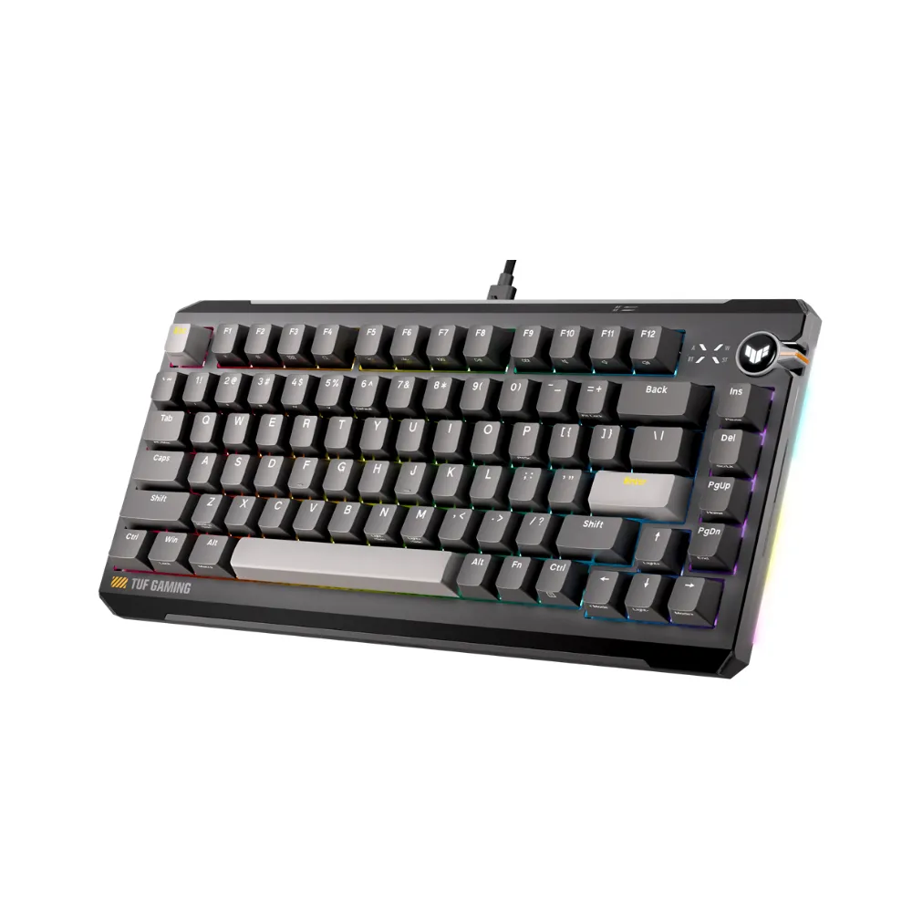 【ASUS 華碩】TUF Gaming K4 Magnetic 磁軸有線電競鍵盤 - 黑色 (磁性軸)