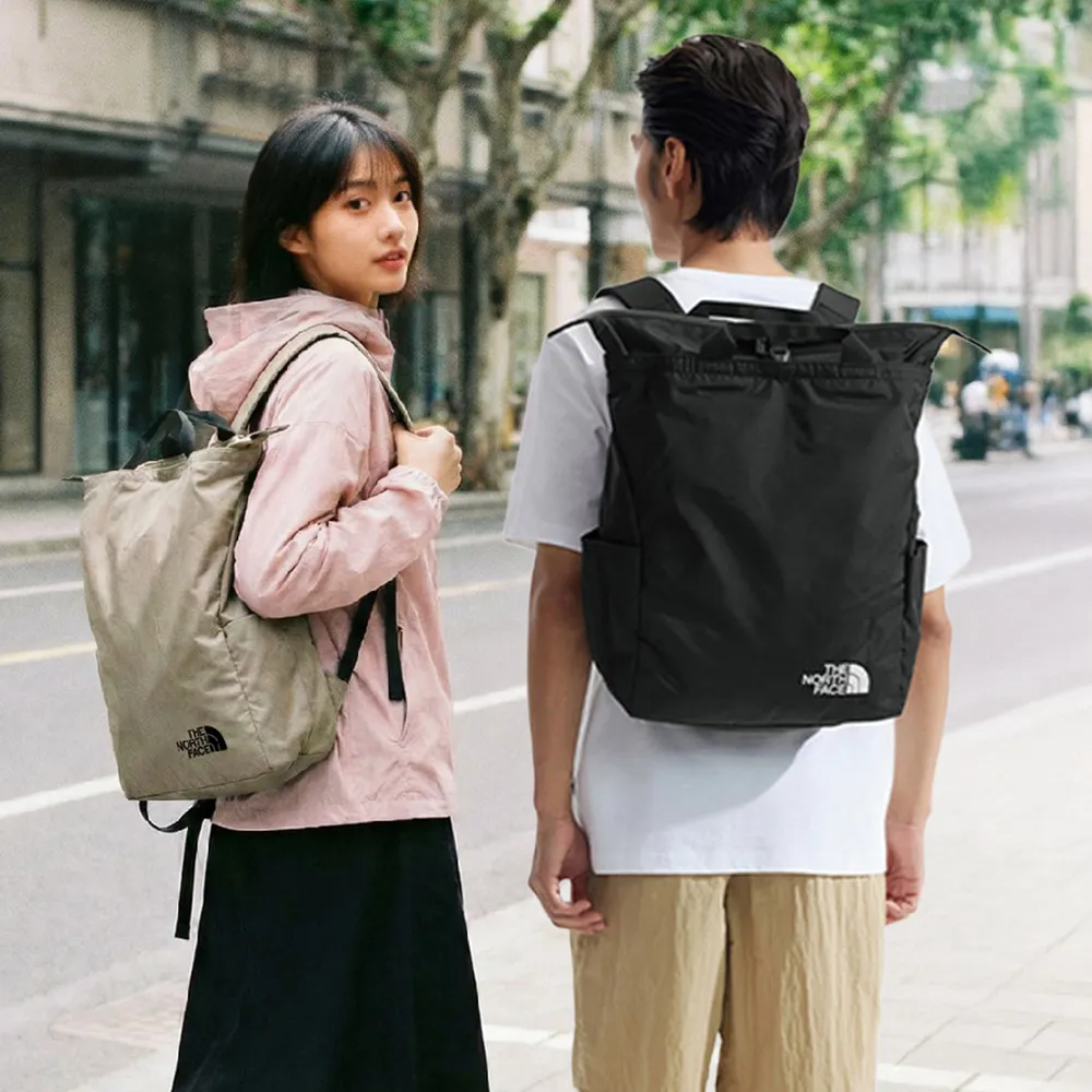 【The North Face】北面舒適背負大容量背提兩用後背包 (兩色可選)