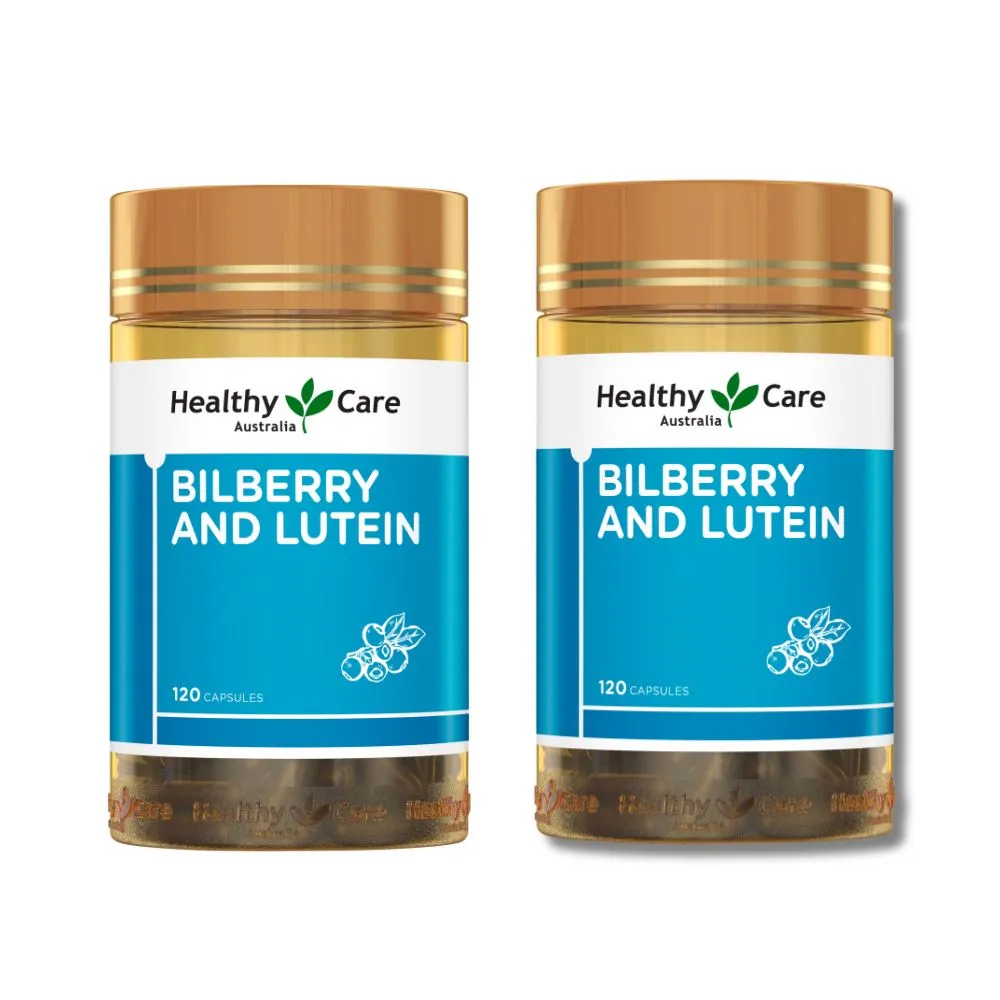 【Healthy care】山桑子葉黃素膠囊(120顆/罐) 游離型葉黃素 ★ 2入組