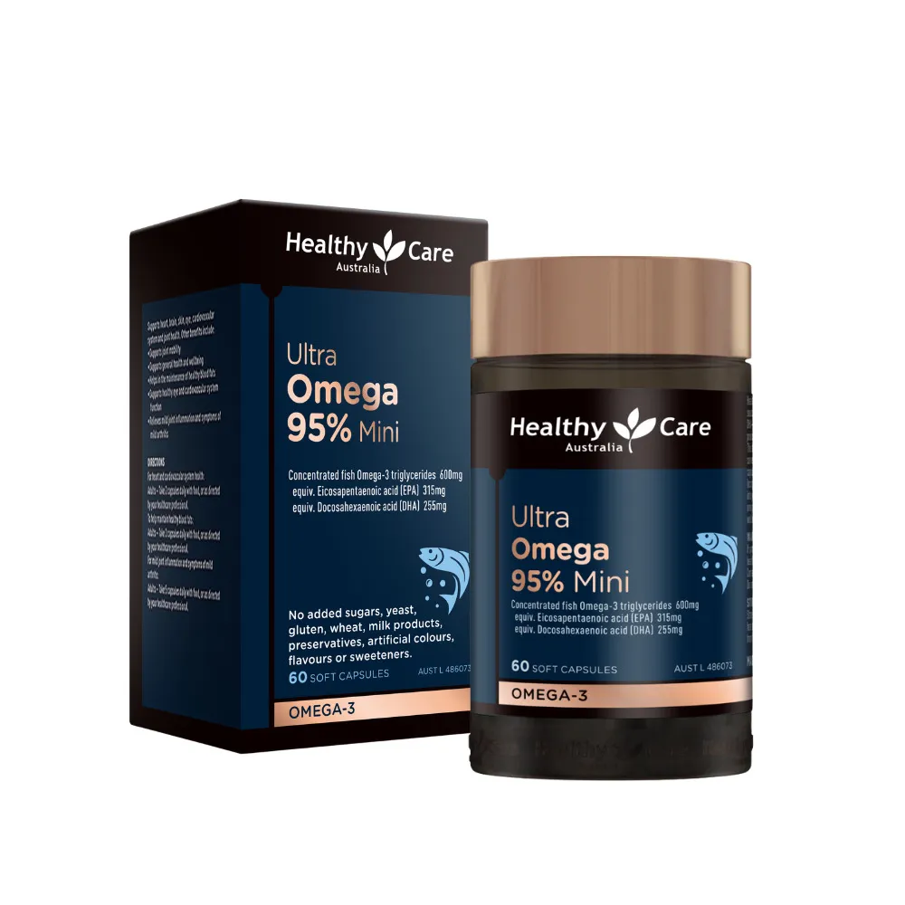【Healthy care】超級Omega-3 95% 迷你魚油膠囊 60顆