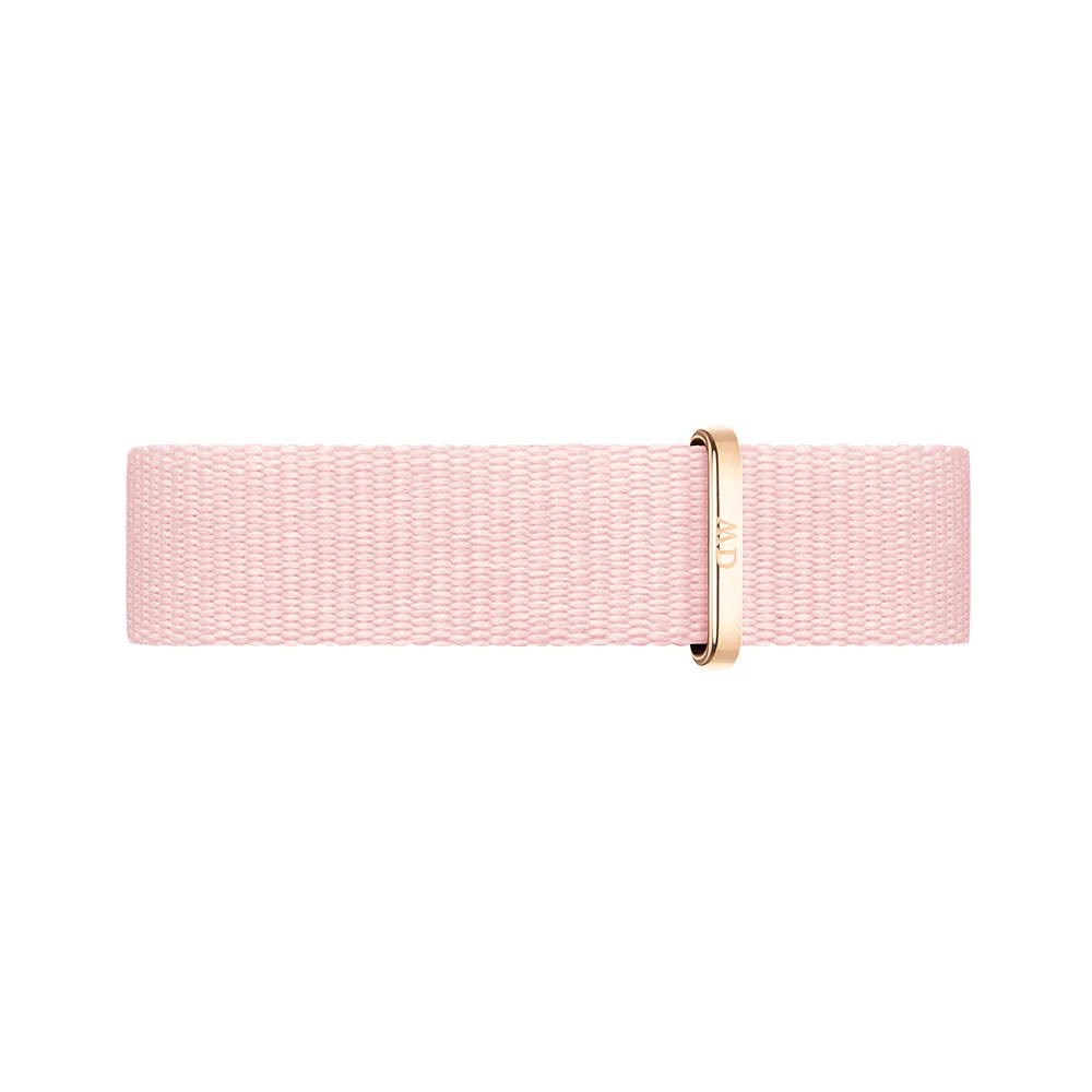 【Daniel Wellington】DW 錶帶 Petite Coral 14mm粉珊瑚織紋錶帶(DW00200310)