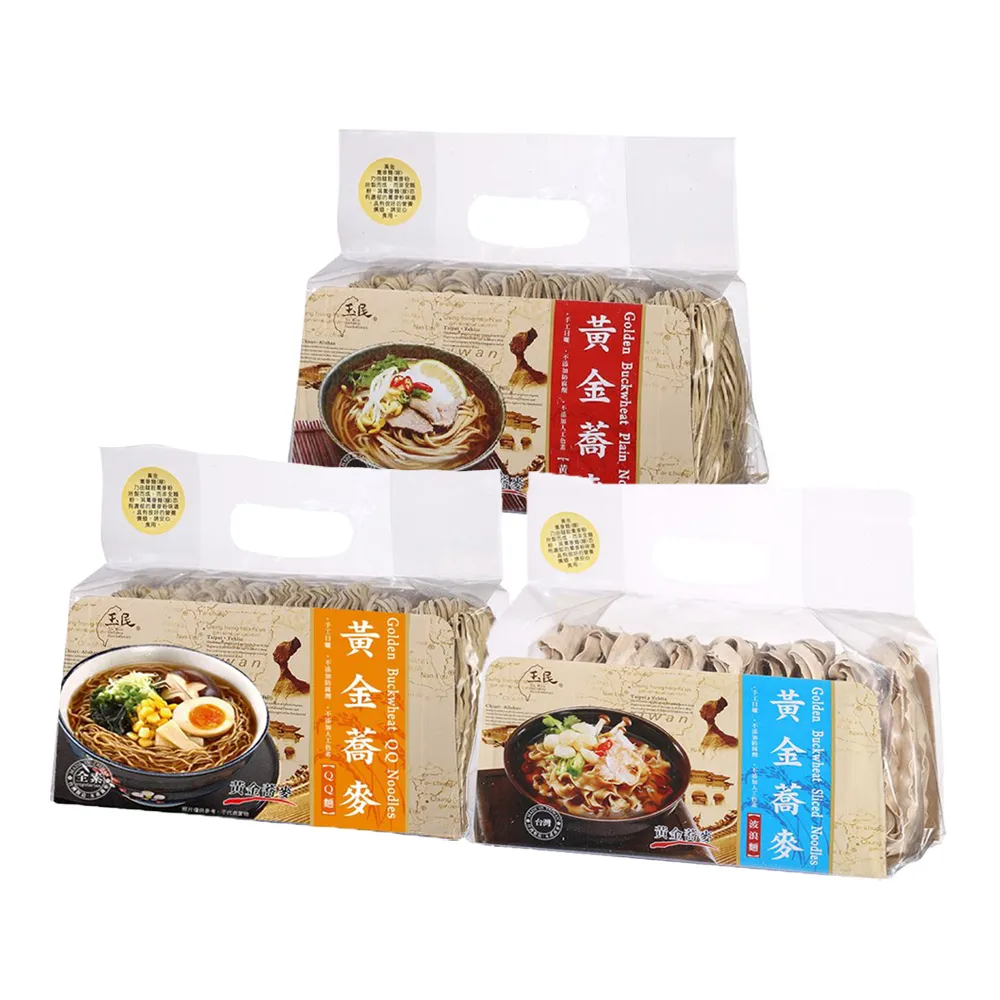 黃金蕎麥麵 5袋組 3風味(黃金麵 600g/波浪麵450g/QQ麵 550g)