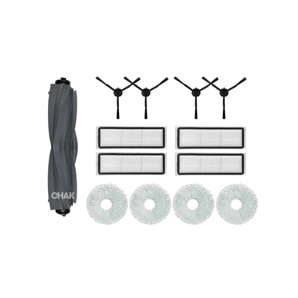 【CHAK】DREAME追覓 L10s Ultra/Prime 系列 副廠配件耗材超值組(主刷x1 邊刷x4 濾網x4 拖布x2組)