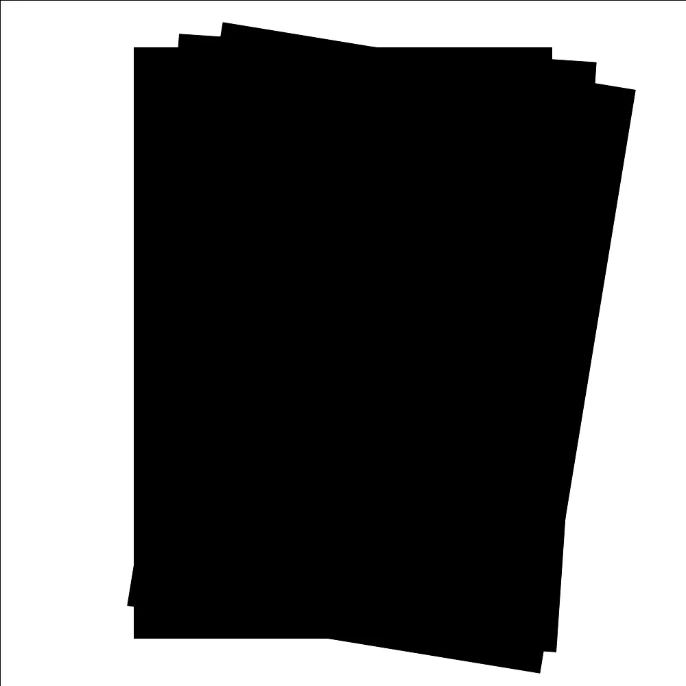 【CLEAN 克林】極黑不透光VB黑紙 100 gsm｜A4｜每包5張(黑黑紙 元素黑紙 酷黑紙 晨紙黑 美術紙 不透光)