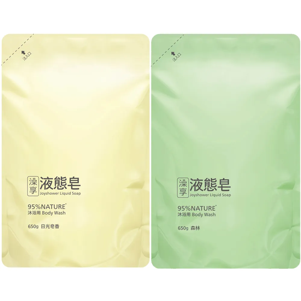 【澡享】液態皂補充包650g(日光皂香/森林)