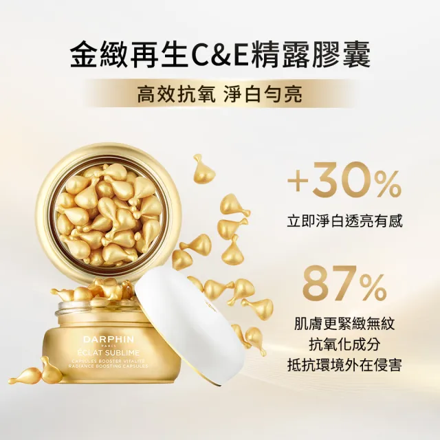 【DARPHIN 朵法】C＆E膠囊入門組(維他命C＆E精露膠囊60顆)