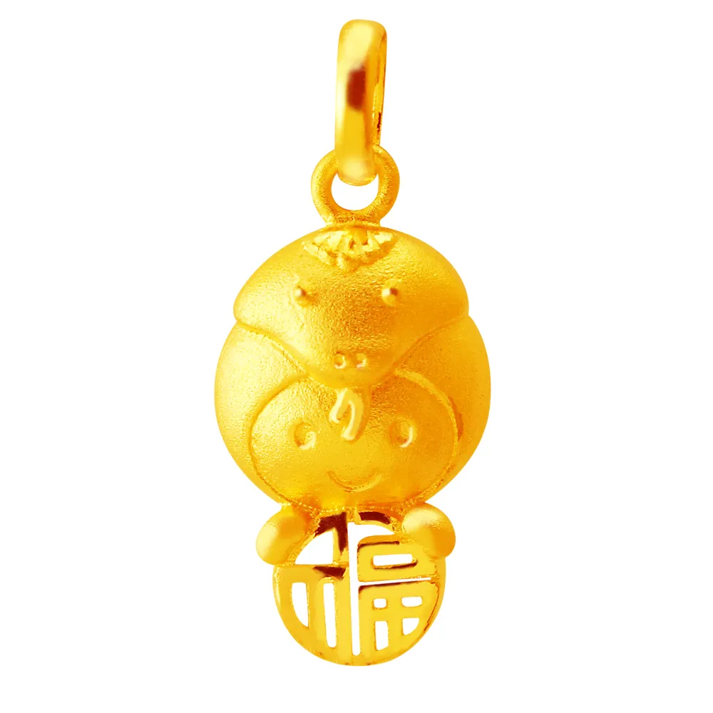 【甜蜜約定2sweet】純金金飾十二生肖金墬蛇-約重0.64錢(十二生肖)