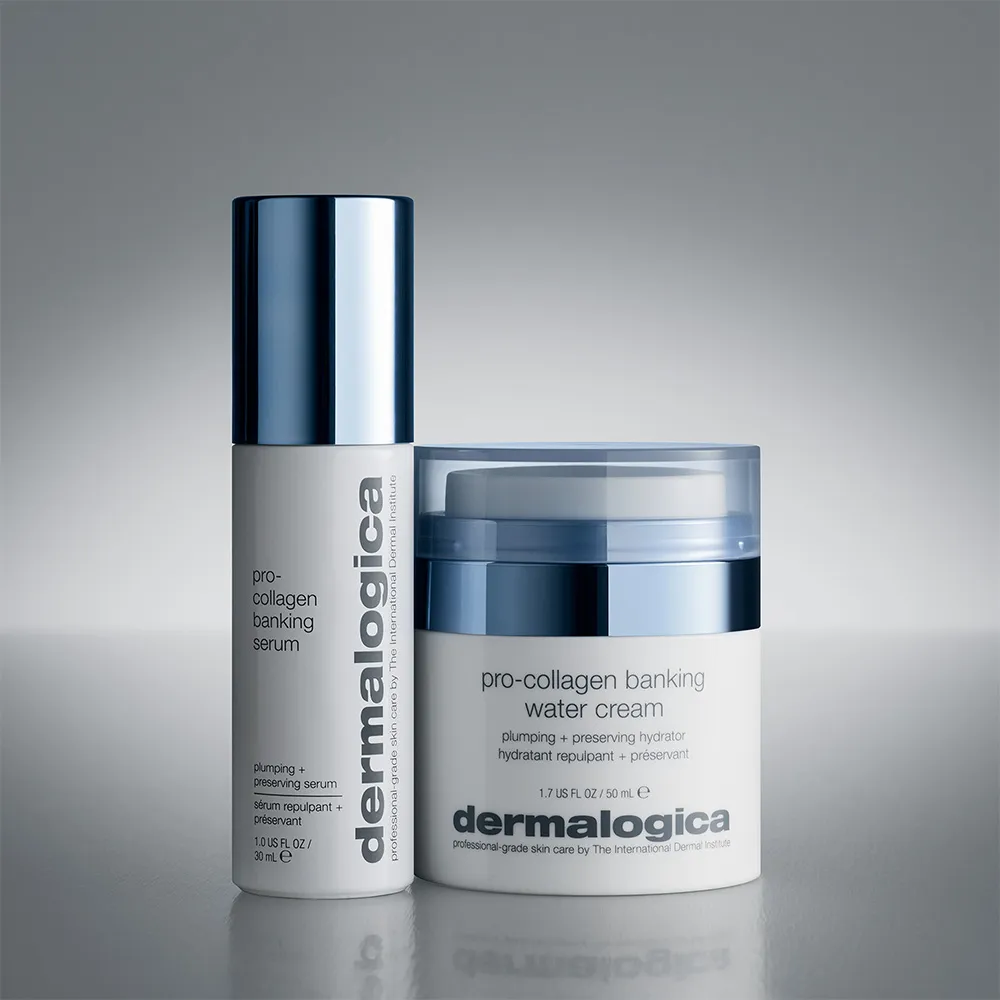 【dermalogica 德卡】膠原滿滿明星組(PRO膠原彈潤精萃30ml+彈潤水凝霜50ml)