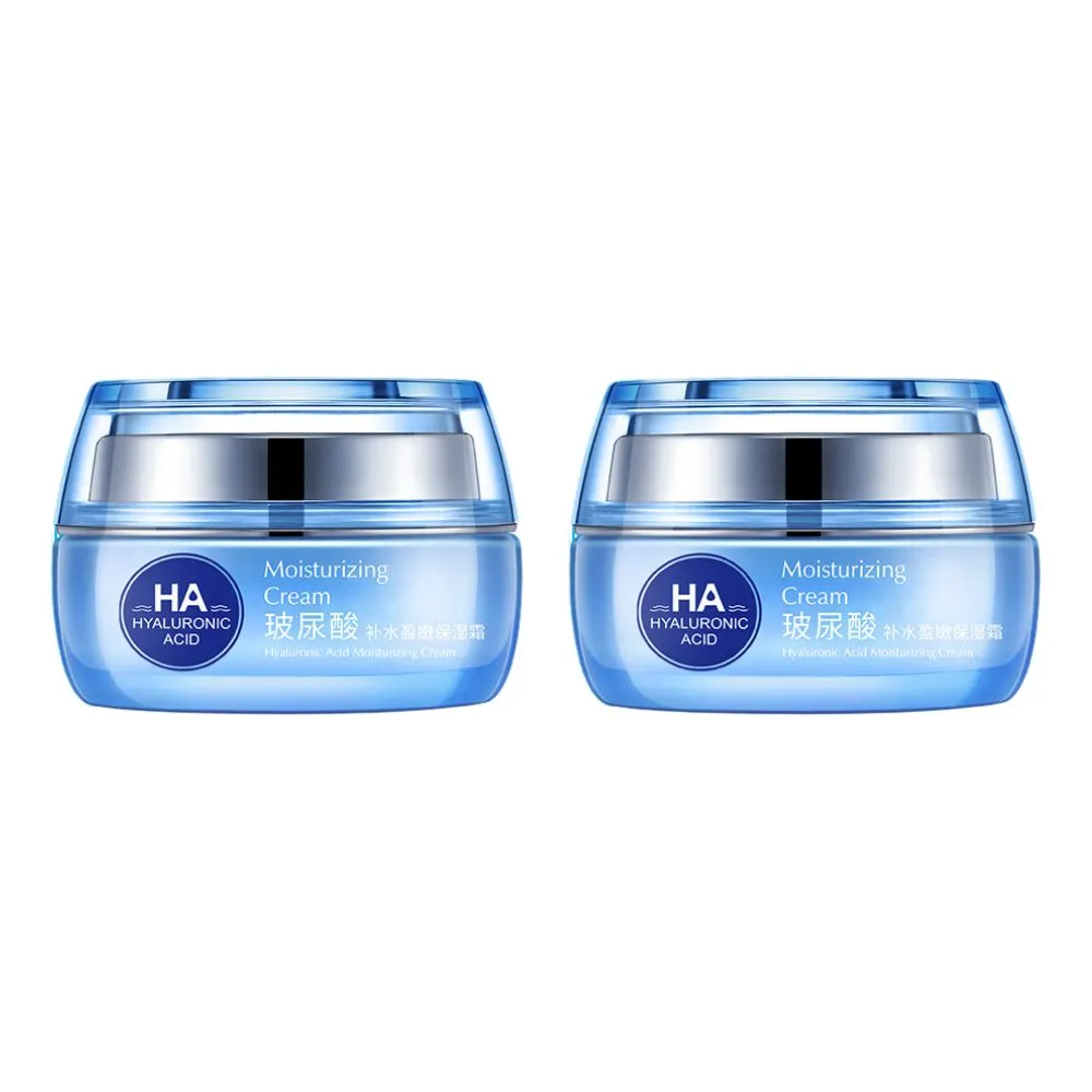 【iBloom】BIOAOUA泊泉雅玻尿霜補水盈潤保濕霜 50g-2入組(保濕 玻尿酸 精華液 補水 修復)