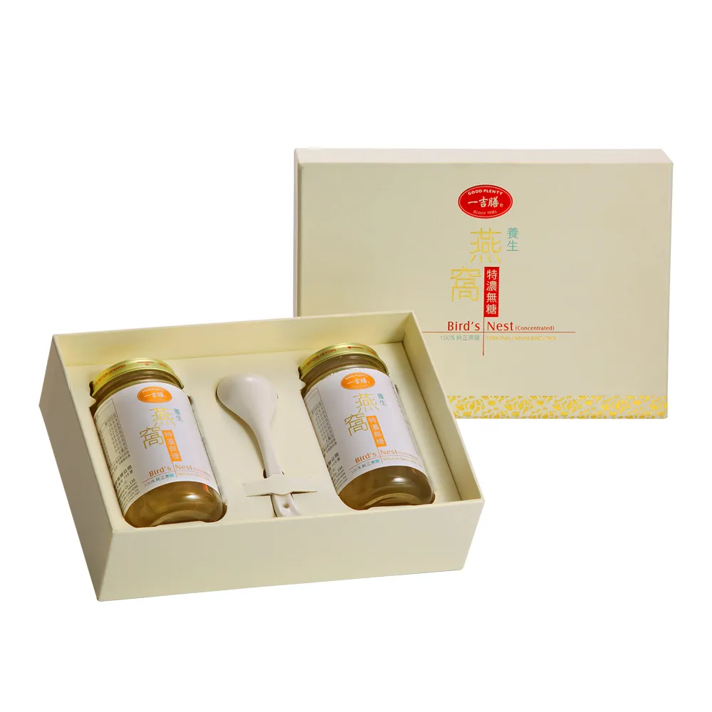 【一吉膳】養生特濃無糖燕窩2入禮盒150g罐2入(燕窩  春節禮盒)