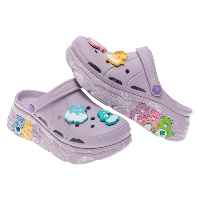 【SKECHERS】女鞋 健走系列 涼拖鞋 MAX CUSHIONING FOAMIES - CARE BEARS (800039LAV)