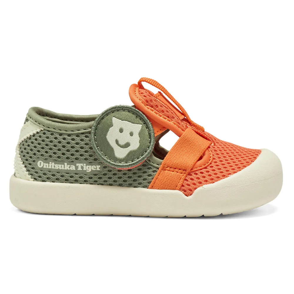 【Onitsuka Tiger】鬼塚虎 KIDS 軍綠橘配色 MEXICO 66 SANDAL 小童鞋 休閒鞋 (1184A199-800)