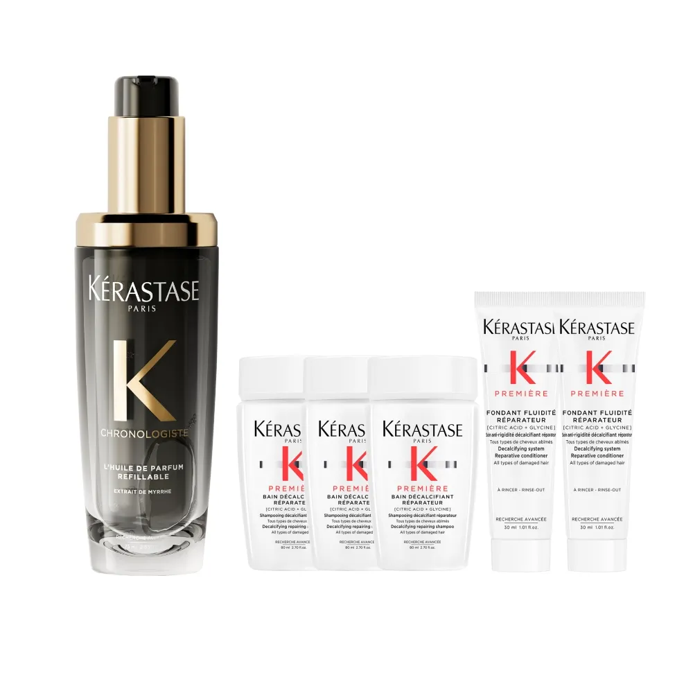 【KERASTASE 巴黎卡詩】黑鑽極萃逆時玫瑰香氛露75ml (新升級/護髮油/木質花香)