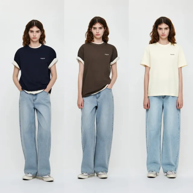 【MARITHE FRANCOIS GIRBAUD】官方旗艦 三件組常規小LOGO TEE (多款任選)