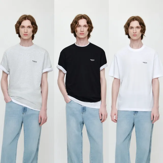 【MARITHE FRANCOIS GIRBAUD】官方旗艦 三件組常規小LOGO TEE (多款任選)