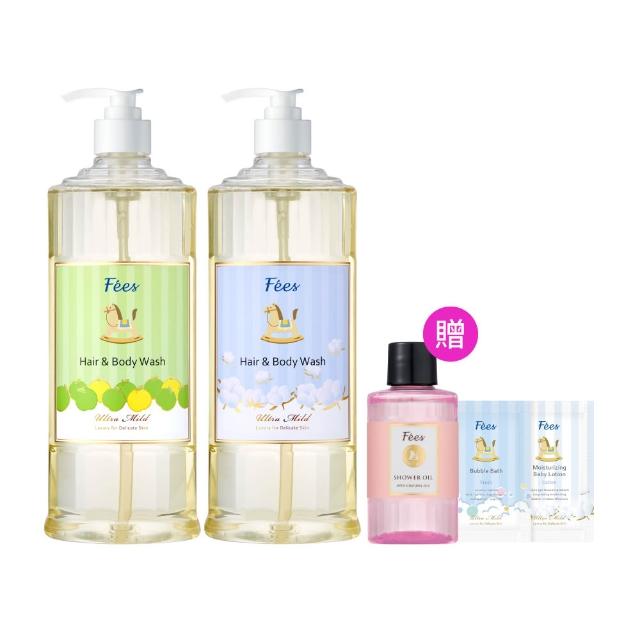 【Fees 法緻】嬰兒柔護洗髮沐浴精600ml 2入組