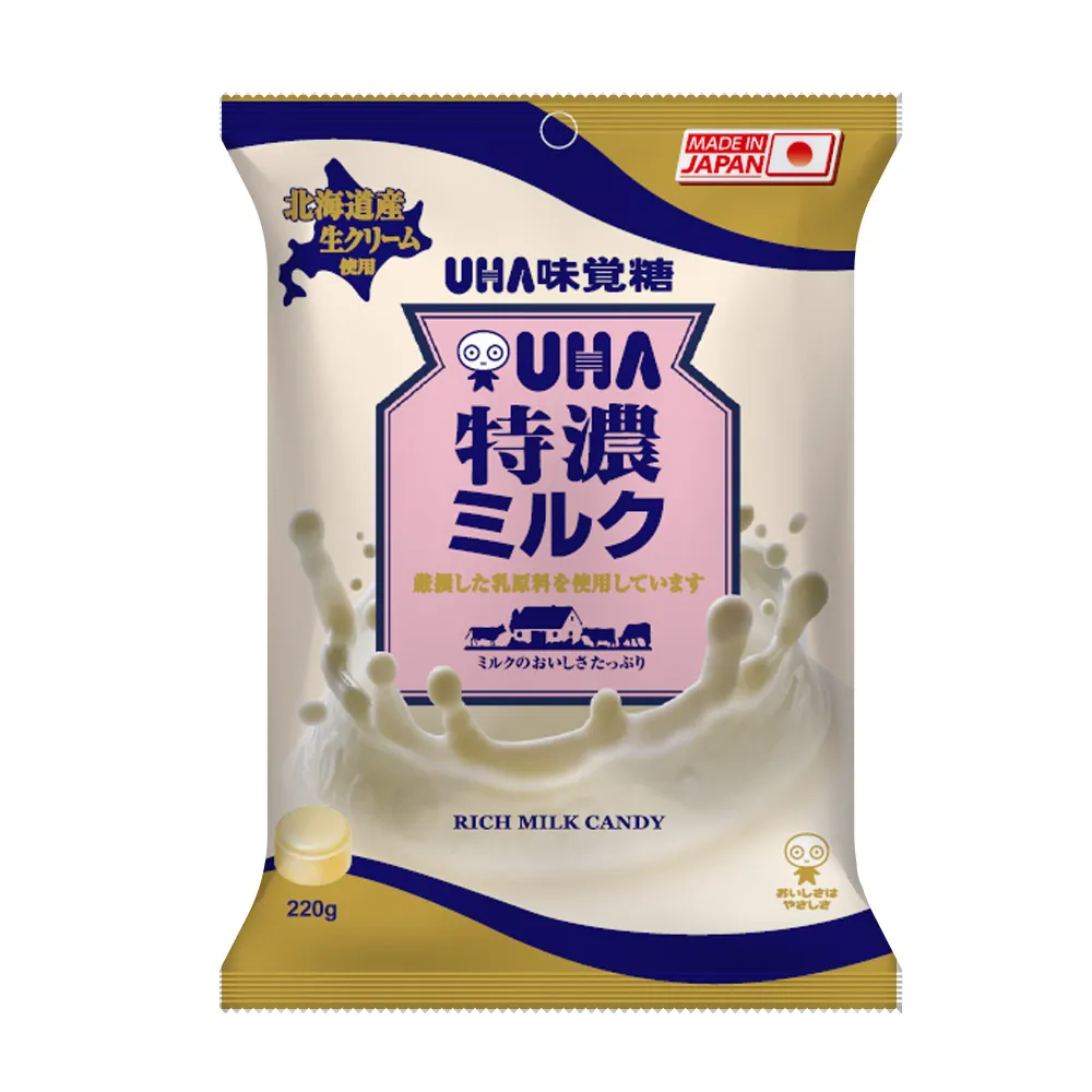 【UHA 味覺糖】特濃牛奶糖(220g)