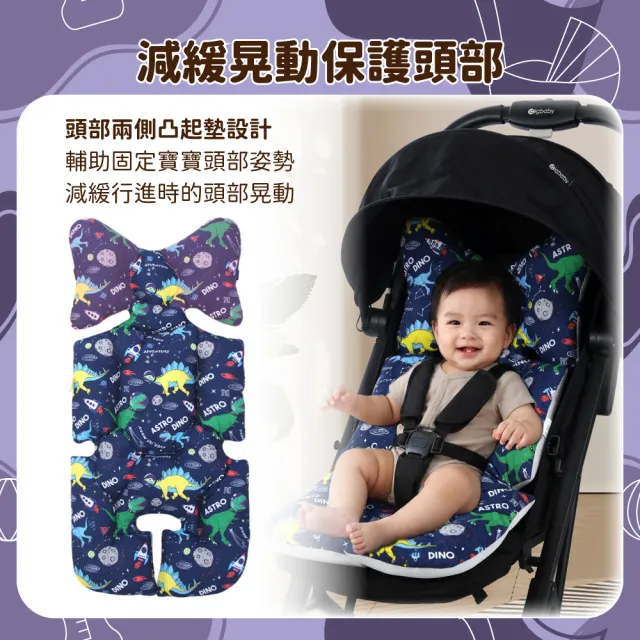 【OhBabyLuxury】韓版兩用推車坐墊(推車配件/推車坐墊/提籃/嬰兒車/推車透氣墊/厚款坐墊)
