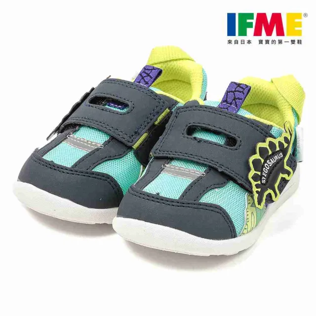 【IFME】童鞋 寶寶段 一片黏帶系列 恐龍系列 機能童鞋 寶寶鞋(IF20-630711)