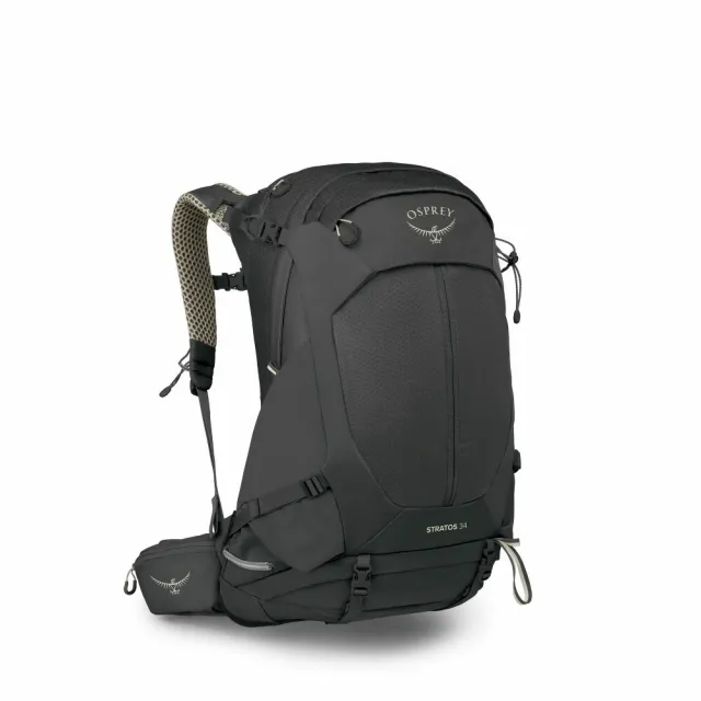 【Osprey】Stratos 34 男款 透氣網背登山背包 10007530涅槃藍/10007532渡鴉黑
