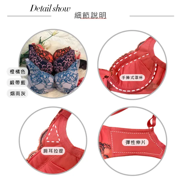 【Swear 思薇爾】3件組漫波時光系列B-F罩蕾絲包覆女內衣(3色各1)