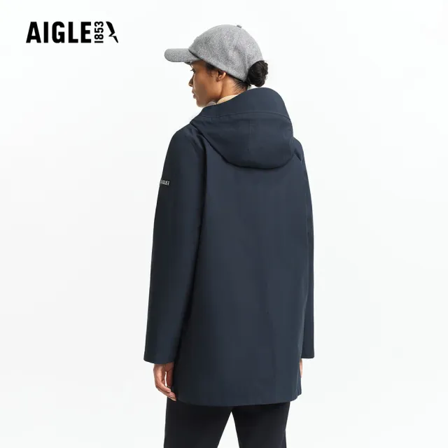 【AIGLE】女 GORE-TEX 防水透氣外套｜AG-FBL93A057 深藍(女外套 防水透氣外套 防風外套 Goretex)