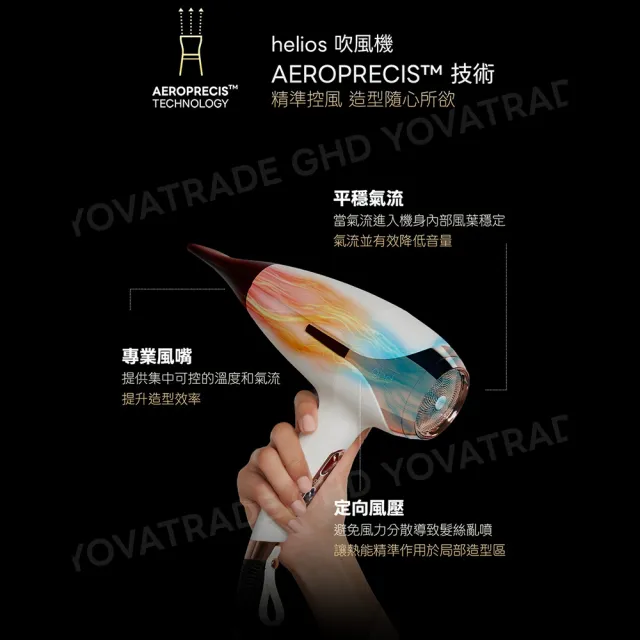 【ghd】Helios 專業造型離子吹風機-兩色可選(HE001)