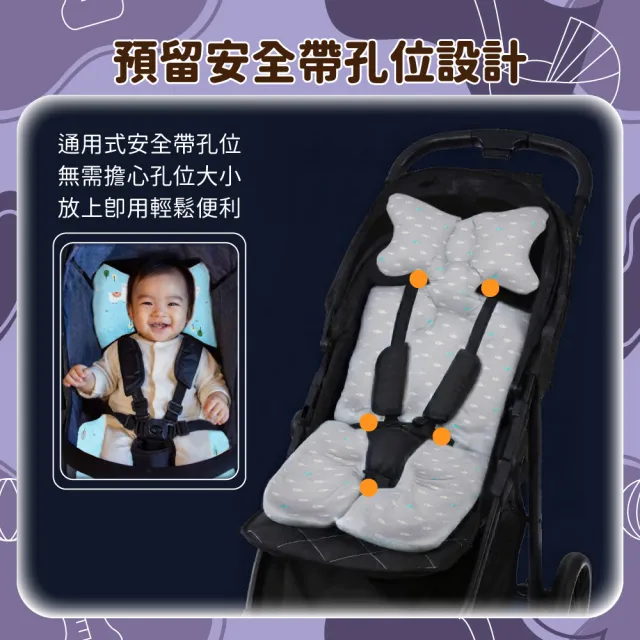 【OhBabyLuxury】韓版透氣推車坐墊(推車配件/推車坐墊/提籃/嬰兒車/推車透氣墊/厚款坐墊)