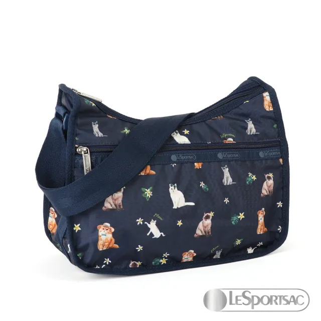 【Lesportsac】Standard 側背水餃包/流浪包(海島貓咪)