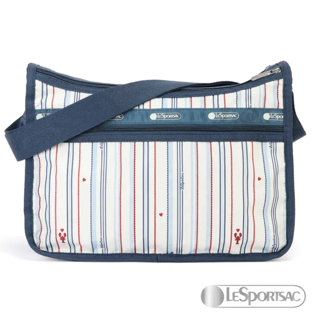 【Lesportsac】Standard 雙口袋A4大書包-附化妝包(蔚藍假期)