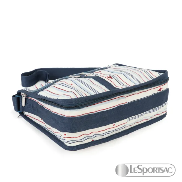 【Lesportsac】Standard 雙口袋A4大書包-附化妝包(蔚藍假期)