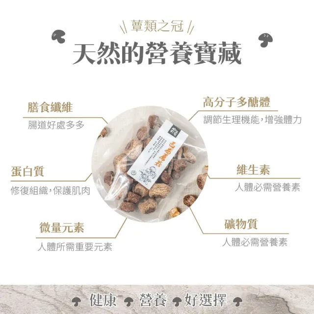 【GoodFood 好福食品】埔里菇寶巴西蘑菇 買一送一 乾品50g包x2包(無毒栽種 伴手禮 南北乾貨)