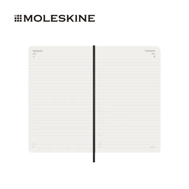 【MOLESKINE】2027 12個月日記軟皮手帳 - L型/黑