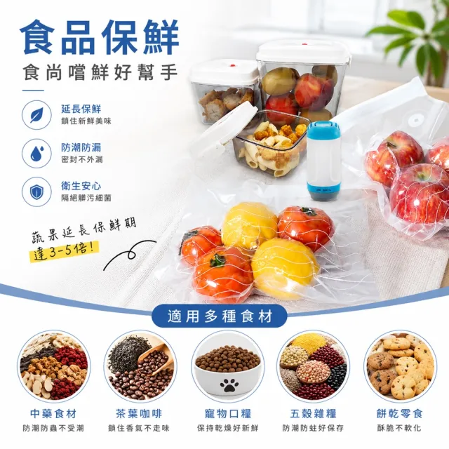 【摩肯】DR. SAVE 抽真空機組含7大3小收納壓縮袋組(電池款  冬衣換季 旅行收納打包)