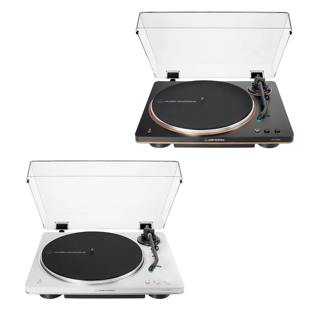 【audio-technica 鐵三角】AT-LP70XBT 全自動無線黑膠唱盤機(贈行動電源)