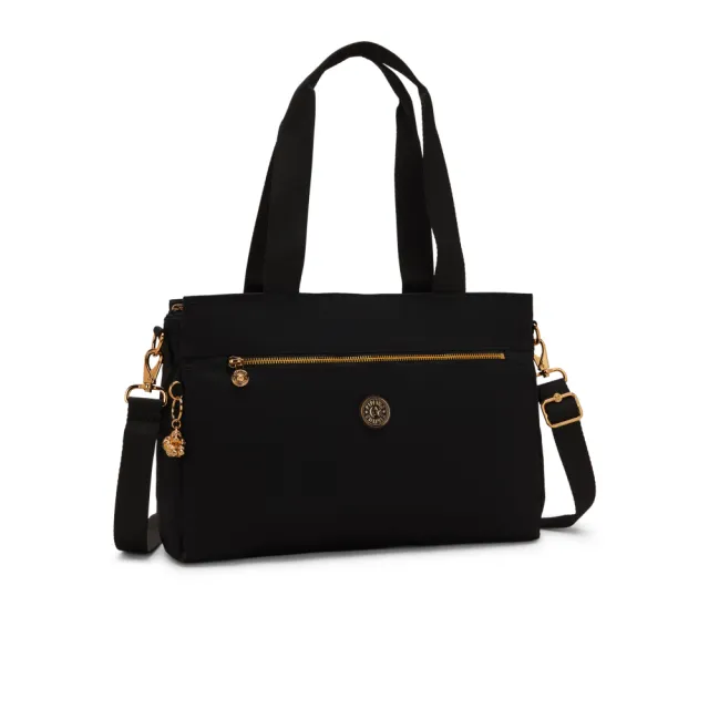 【KIPLING】墨黑金拉桿行李袋電腦包-ELYSIA WORK S 女包