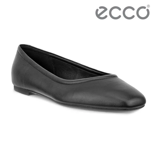 【ecco】Margot 舞悅經典簡約套入式正裝鞋 女鞋(黑色 23441301001)