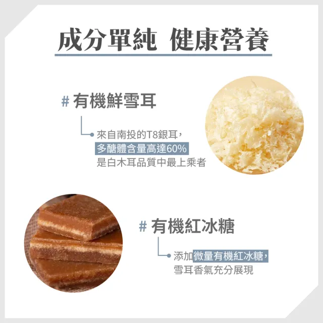 【GoodFood 好福食品】埔里菇寶有機T8白木耳露200mlx6入/箱(銀耳露 雪耳飲 養生飲品 伴手禮盒)