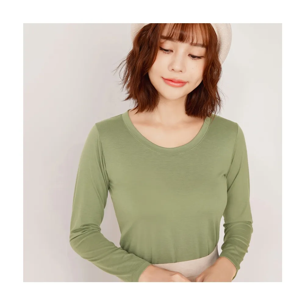 【OB 嚴選】2.7度 Water+水感高彈力素色圓領發熱衣《KG1416》