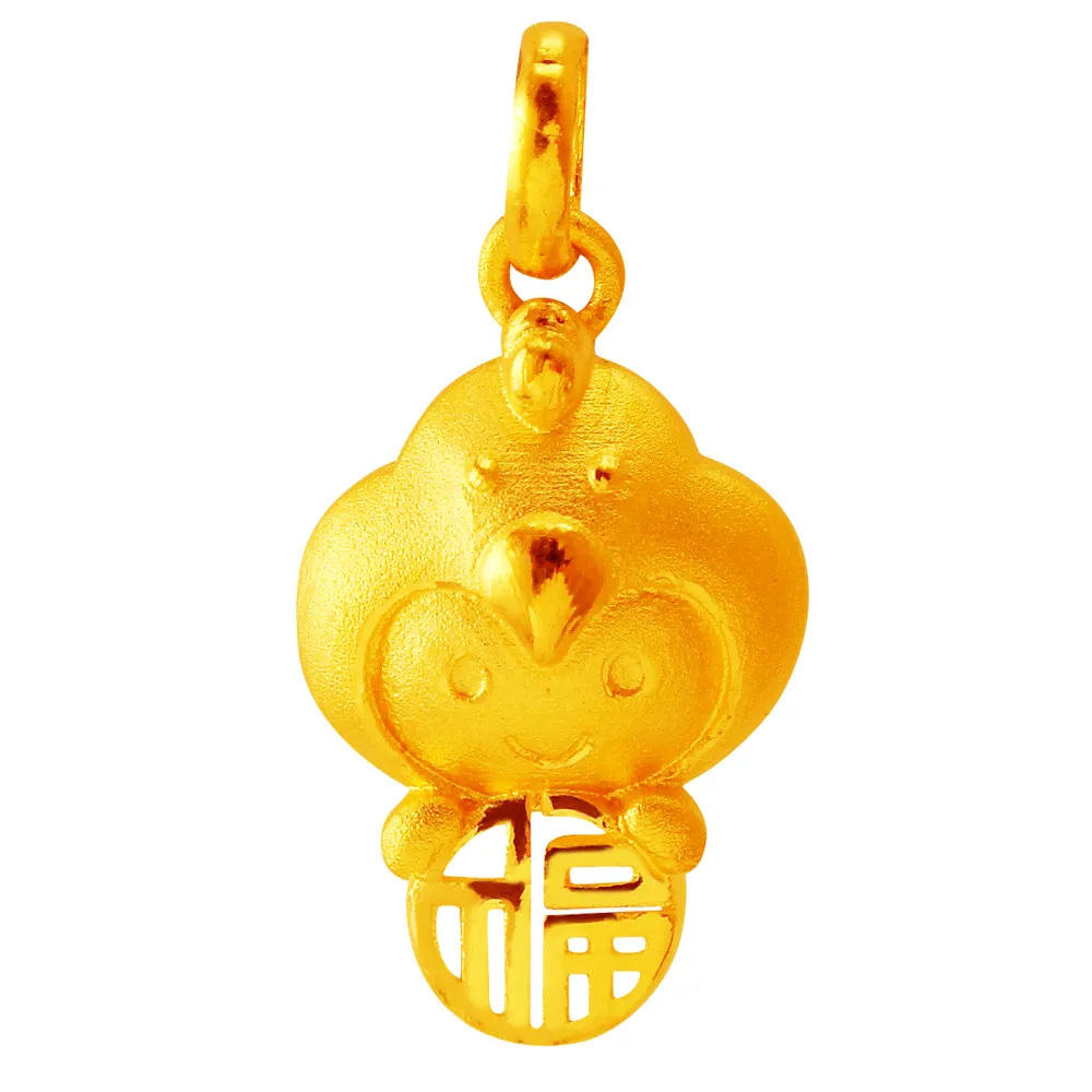 【甜蜜約定2sweet】純金金飾十二生肖金墬雞-約重0.60錢(十二生肖)