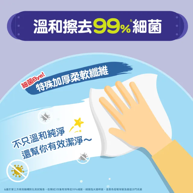 【HUGGIES 好奇】純水濕巾迪士尼加厚型70抽x16包x2箱 史迪奇/三眼怪/奇奇蒂蒂/奇奇蒂蒂加蓋80抽x12包x2箱