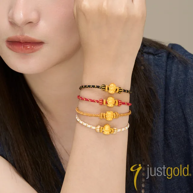 【Just Gold 鎮金店】福佑 生肖本命佛-任選 黃金手繩 (網路限定)