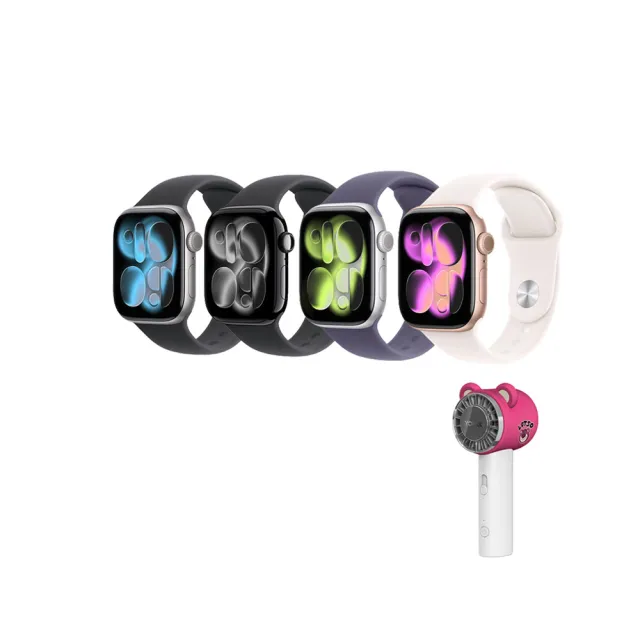 迪士尼製冷扇組【Apple】Apple Watch Series 11 GPS 46mm(鋁金屬錶殼搭配運動型錶帶)