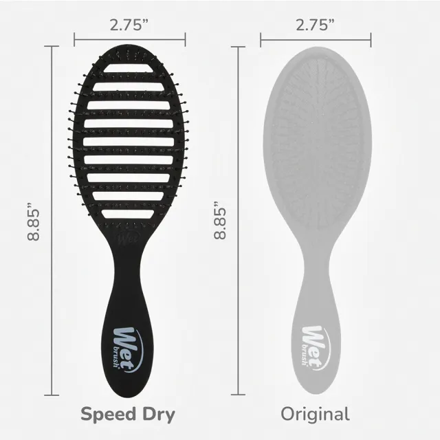 Wet Brush 日本 乾溼兩用長柄梳 梳子(排骨梳、濕髮梳、乾髮梳、弧形梳)