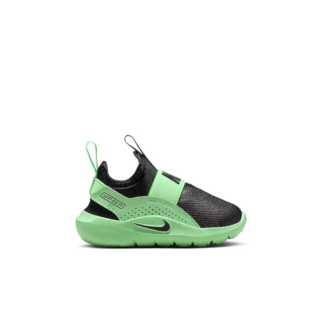 【NIKE 耐吉】運動鞋 童鞋 小童 兒童 套腳式 FLEX RUNNER 4 TD 黑綠 IF2895-010