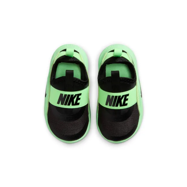 【NIKE 耐吉】運動鞋 童鞋 小童 兒童 套腳式 FLEX RUNNER 4 TD 黑綠 IF2895-010