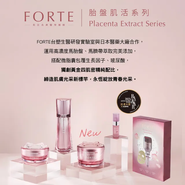 【FORTE】精純胎盤素肌活面膜25g(5入/盒)