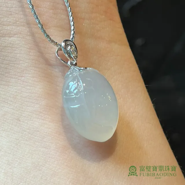 【Fubibaoding jeweler 富璧寶鼎珠寶】冰種翡翠小桃 (天然A貨 冰種翡翠 送禮)
